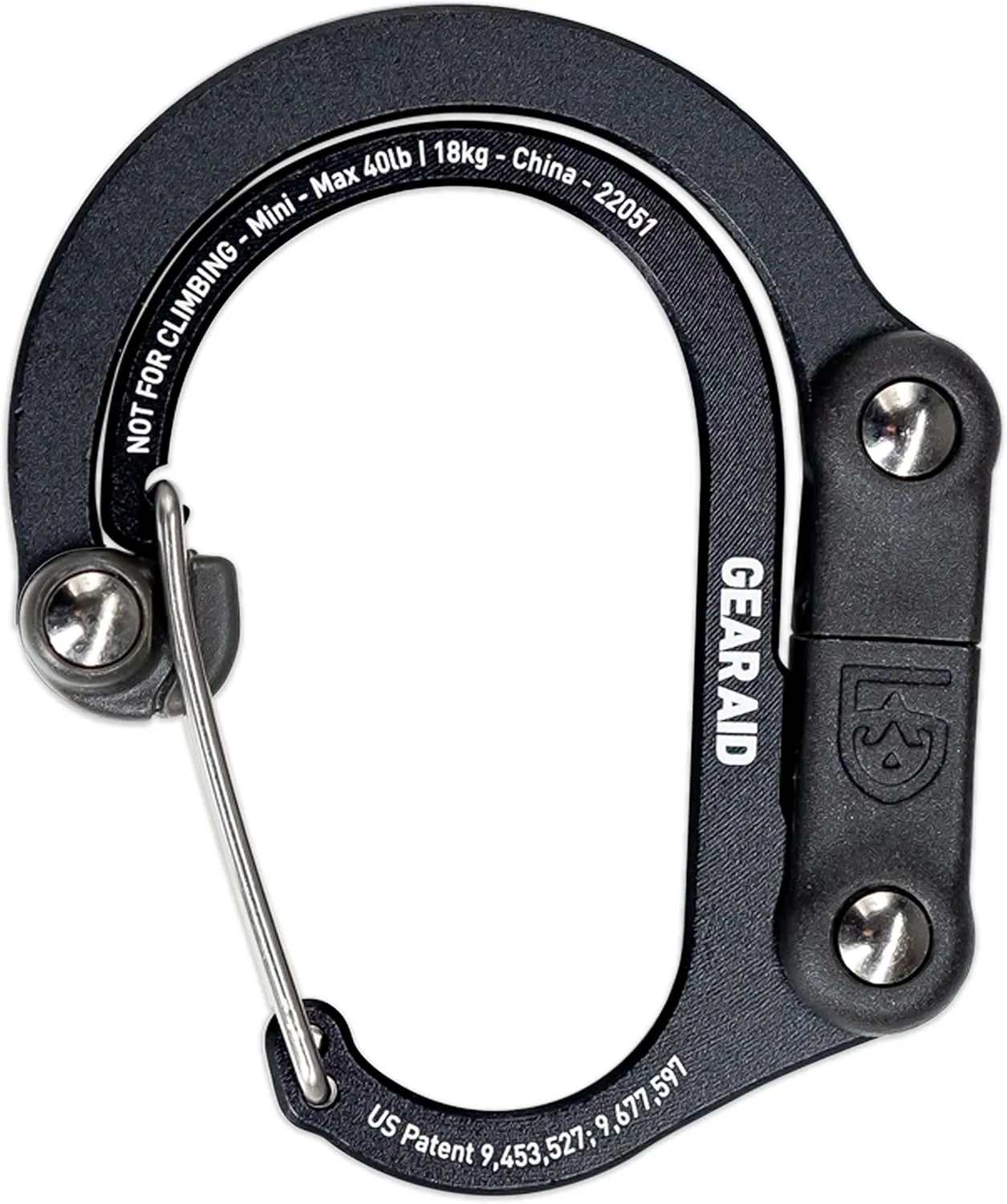 GEAR AID HEROCLIP Carabiner Gear Clip and Hook (Mini) for Travel