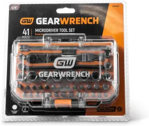GEARWRENCH 41 Piece 1/4" Drive Ratchet MicroDriver Set | GWMBS41