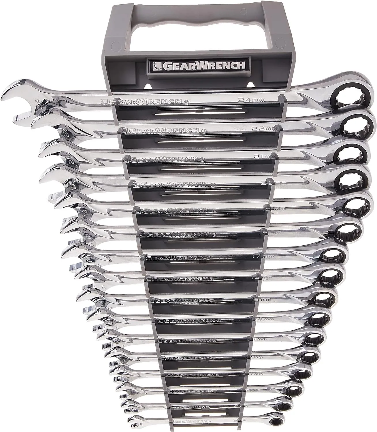 GEARWRENCH XL Ratcheting Combination Metric Wrench Set 16 Pc., 12 Point - 85099