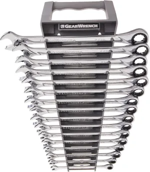 GEARWRENCH XL Ratcheting Combination Metric Wrench Set 16 Pc., 12 Point - 85099