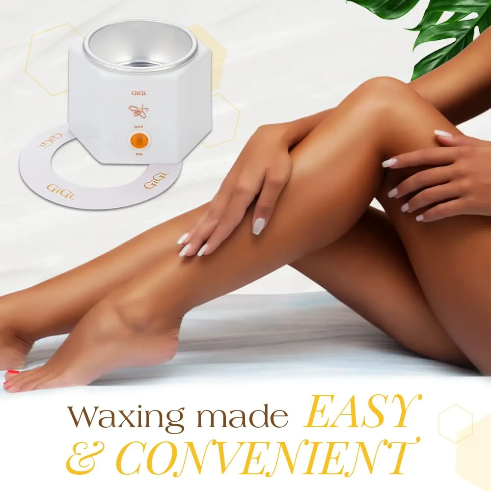 GiGi Hair Removal Wax Warmer, Waxing Kit, Space Saver, Compact, Accomodates 8 oz and 14 oz Wax Cans, 1 Pack