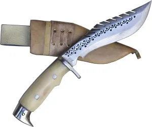 GK&CO. Kukri House Authentic Kukri/Khukuri -5 Inch Blade American Eagle Dragon Kukri-Full Tang Bone Handle, Leather Sheath Khukuri-Handmade in Nepal Imported