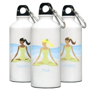 Go Girl Personalized Meditate Water Bottle