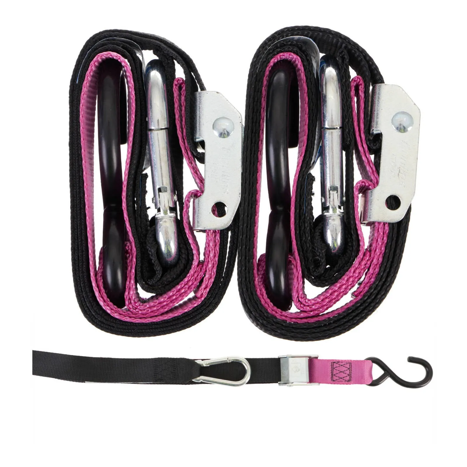 GORILLAS GRIP TIE DOWN 38MM S/HK BLK/LAVENDER/PINK LOOP