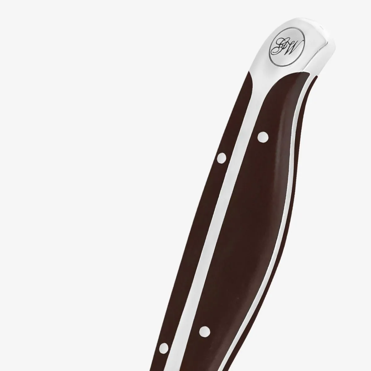 Gunter Wilhelm Premier Utility/Steak Knife Serrated, 5 Inch | Dark Brown ABS Handle SKU: 30-313-1105