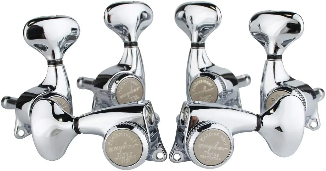 Guyker Guitar Locking Tuners (3L   3R) - 1:21 Lock String Tuning Key Pegs Machine Head Set Replacement for ST TL SG LP Style Electric, Folk or Acoustic Guitars - Chrome