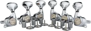 Guyker Guitar Locking Tuners (3L   3R) - 1:21 Lock String Tuning Key Pegs Machine Head Set Replacement for ST TL SG LP Style Electric, Folk or Acoustic Guitars - Chrome