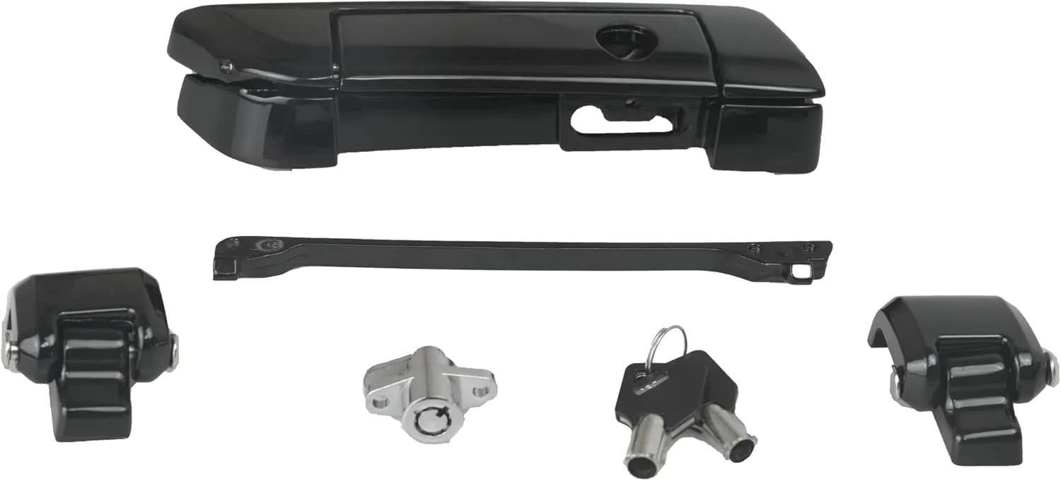 Harley Tour Pack Latches Black,Tour Pak Pack Trunk Lid Latch with Keys Fit for Harley Touring Road King Road Glide Street Glide Electra Glide Ultra-Classic 2014-2025