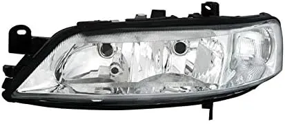 Headlights VP1246L Headlight Left Side Headlamp Driver Side Headlight Assembly Projector Front Light Car Lamp Car Light Chrome LHD Compatible with Opel Vectra B 1999 2000 2001 2002