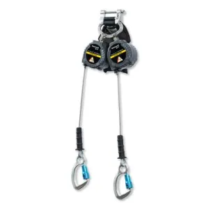 Honeywell TurboLite™ Edge Twin Leg Personal Fall Limiter, 6 ft, Aluminum Carabiners, MFLEC2-18/6FT
