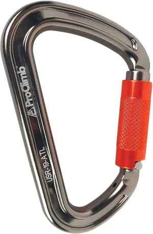I-Beamer Mod D Lock Carabiner | NFPA Certified | 27kN MBS | Hot Forged Aluminum | I-Beam Design for Climbing, Rescue, Rigging & Rappelling