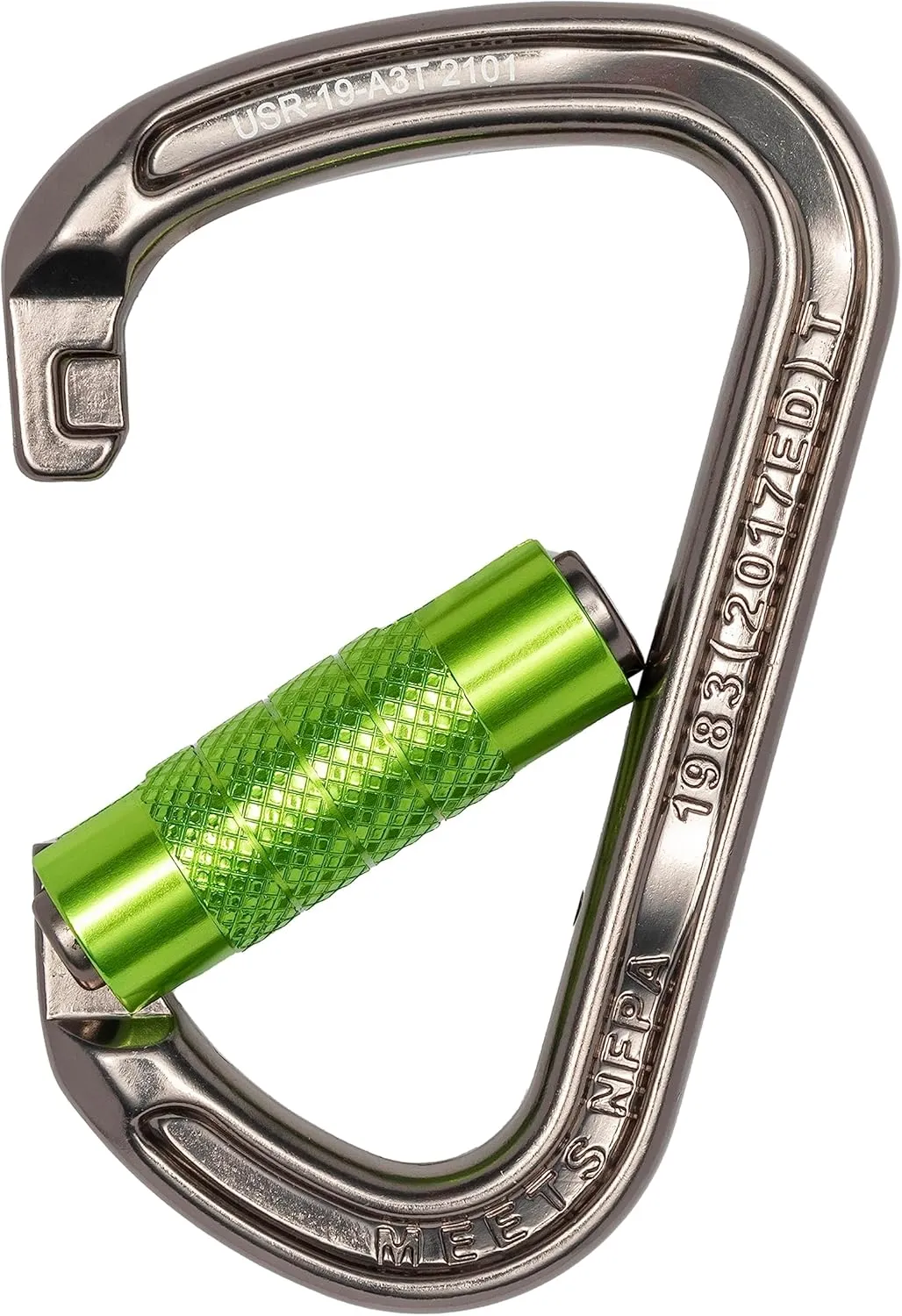 I-Beamer Mod D Lock Carabiner | NFPA Certified | 27kN MBS | Hot Forged Aluminum | I-Beam Design for Climbing, Rescue, Rigging & Rappelling