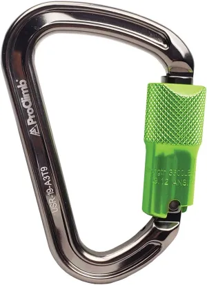 I-Beamer Mod D Lock Carabiner | NFPA Certified | 27kN MBS | Hot Forged Aluminum | I-Beam Design for Climbing, Rescue, Rigging & Rappelling