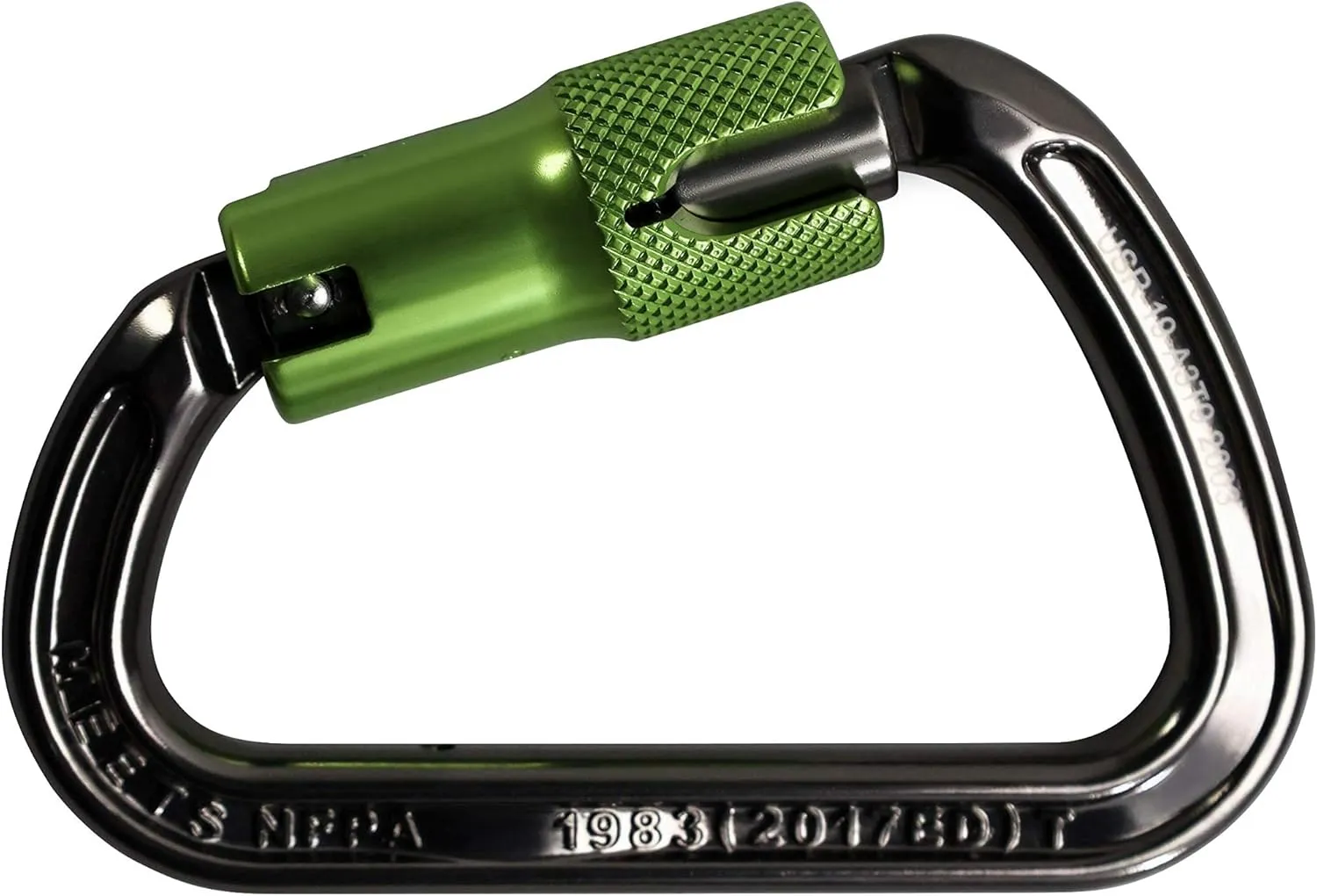 I-Beamer Mod D Lock Carabiner | NFPA Certified | 27kN MBS | Hot Forged Aluminum | I-Beam Design for Climbing, Rescue, Rigging & Rappelling