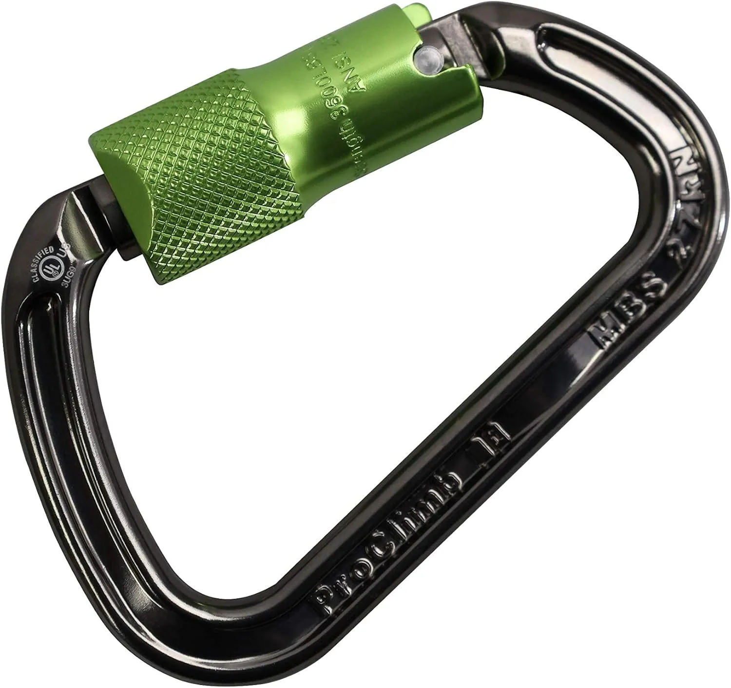 I-Beamer Mod D Lock Carabiner | NFPA Certified | 27kN MBS | Hot Forged Aluminum | I-Beam Design for Climbing, Rescue, Rigging & Rappelling