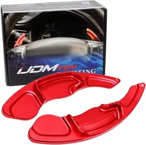 iJDMTOY Sports Red A-Spec Style Aluminum Larger Paddle Shifter Extension Compatible with Acura 2013-17 MDX, 2013-22 ILX, 2013-16 RDX, 2015-20 TLX, 2009-14 TSX