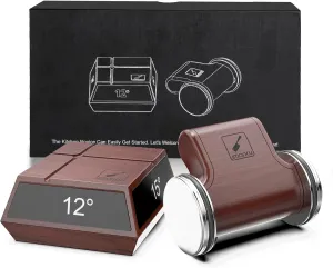 imarku Rolling Knife Sharpener Tool, Knife Sharpening Kit Made from ABS Material with 2 Diamond Discs, 4 Magnetic Angle (12°/13°/15°/20°) for Kitchen Knives, WÜSTHOF, ZWILLING, Shun, Etc