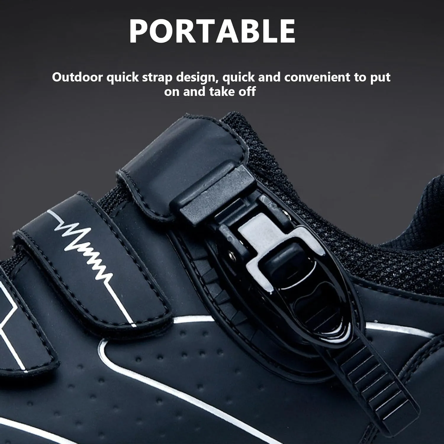 Indoor Road Bike Riding Shoes Bike Shoes with Locking Plates for Indoor Outdoor Road Riding Biking