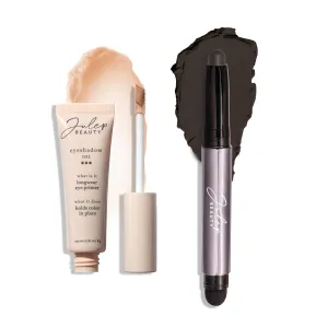 Julep Eyeshadow 101 Longwear Primer and Charcoal Matte Eyeshadow Stick Duo Set