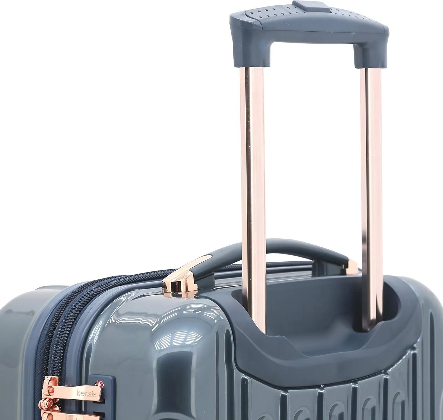 kensie Women's Alma Luggage, Midnight Blue, 3 Piece Set (28"/24"/20")