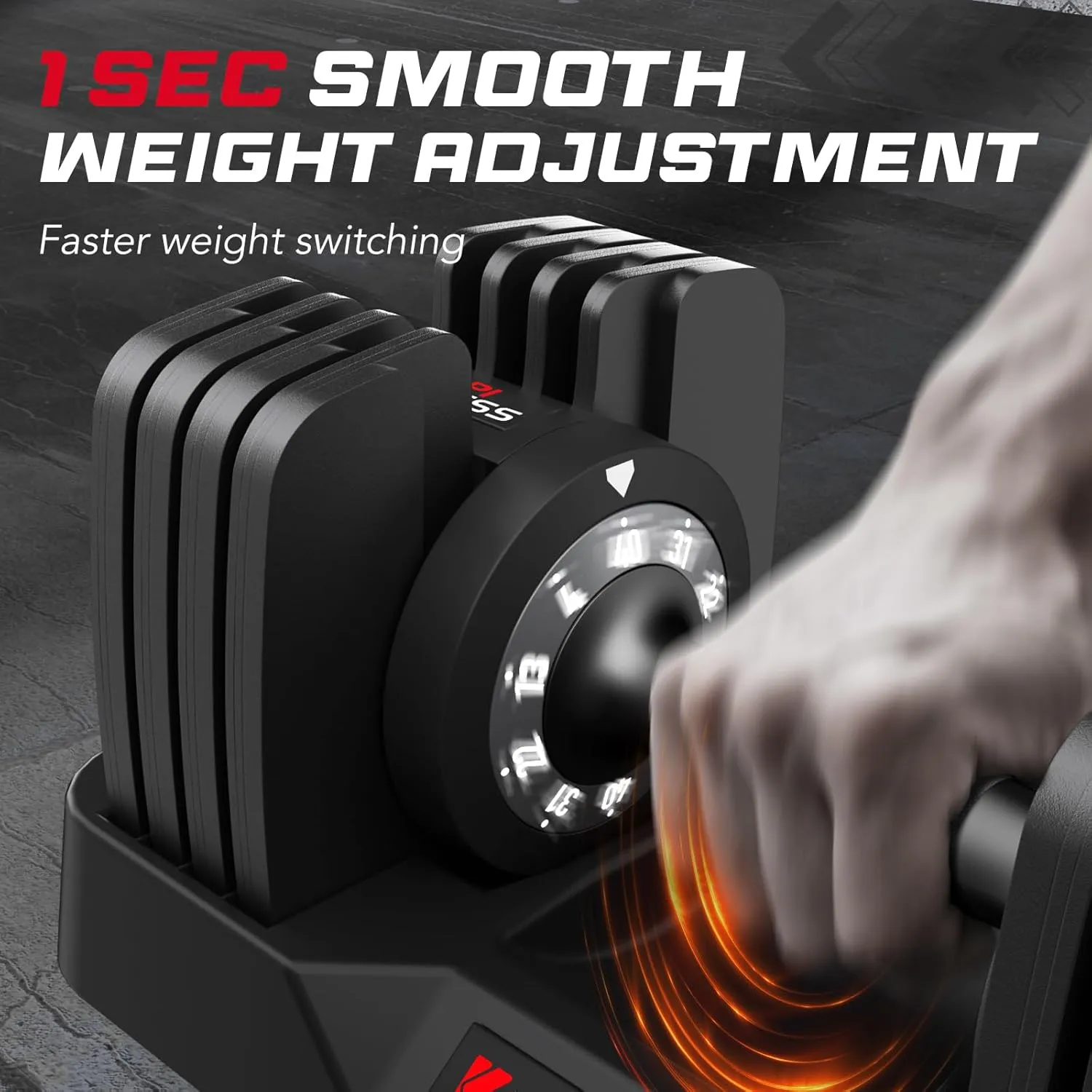 Keppi Adjustable Dumbbells Set, 25lb/40lb/55lb/60lb Dumbbells with Anti-Slip Metal Handle for Exercise & Fitness Fast Adjust Weight for Full Body Workout Fitness