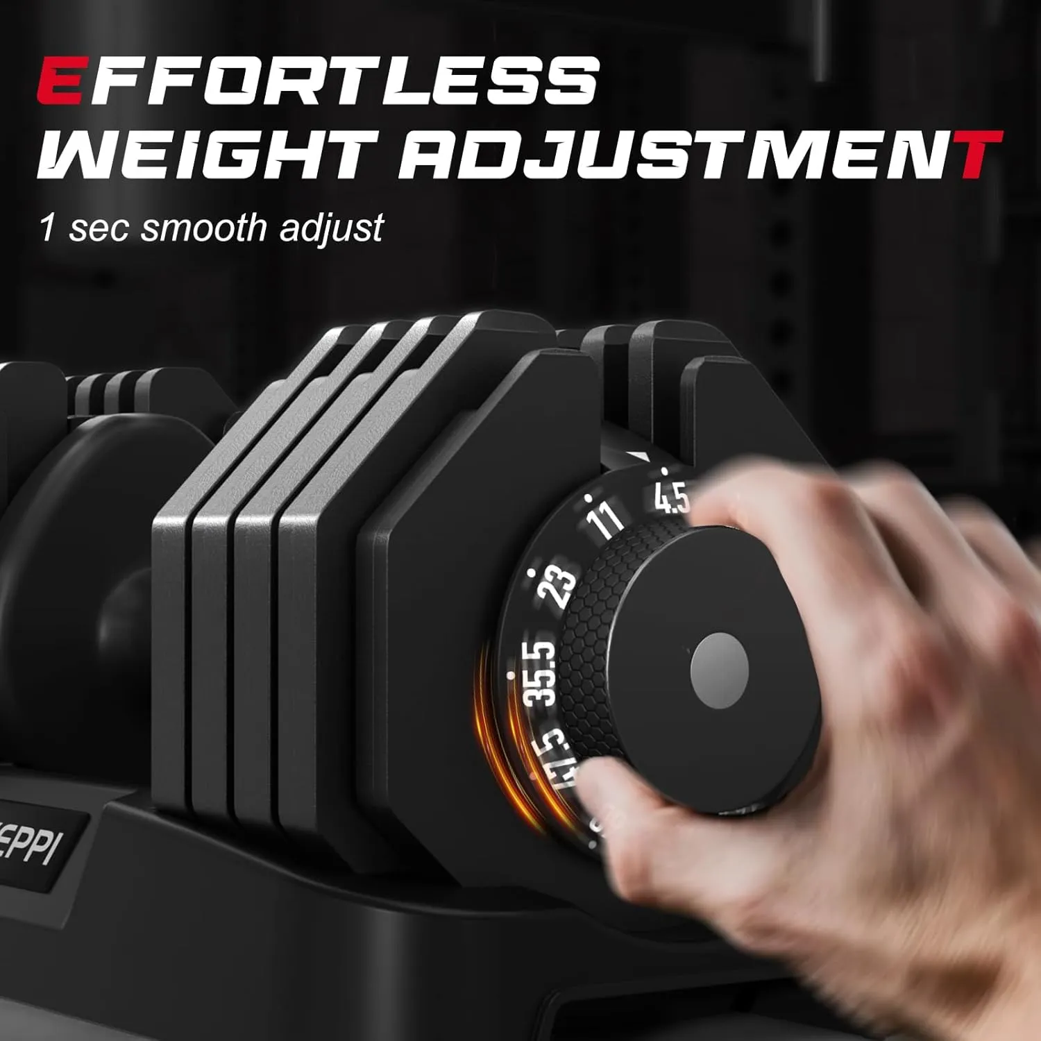 Keppi Adjustable Dumbbells Set, 25lb/40lb/55lb/60lb Dumbbells with Anti-Slip Metal Handle for Exercise & Fitness Fast Adjust Weight for Full Body Workout Fitness