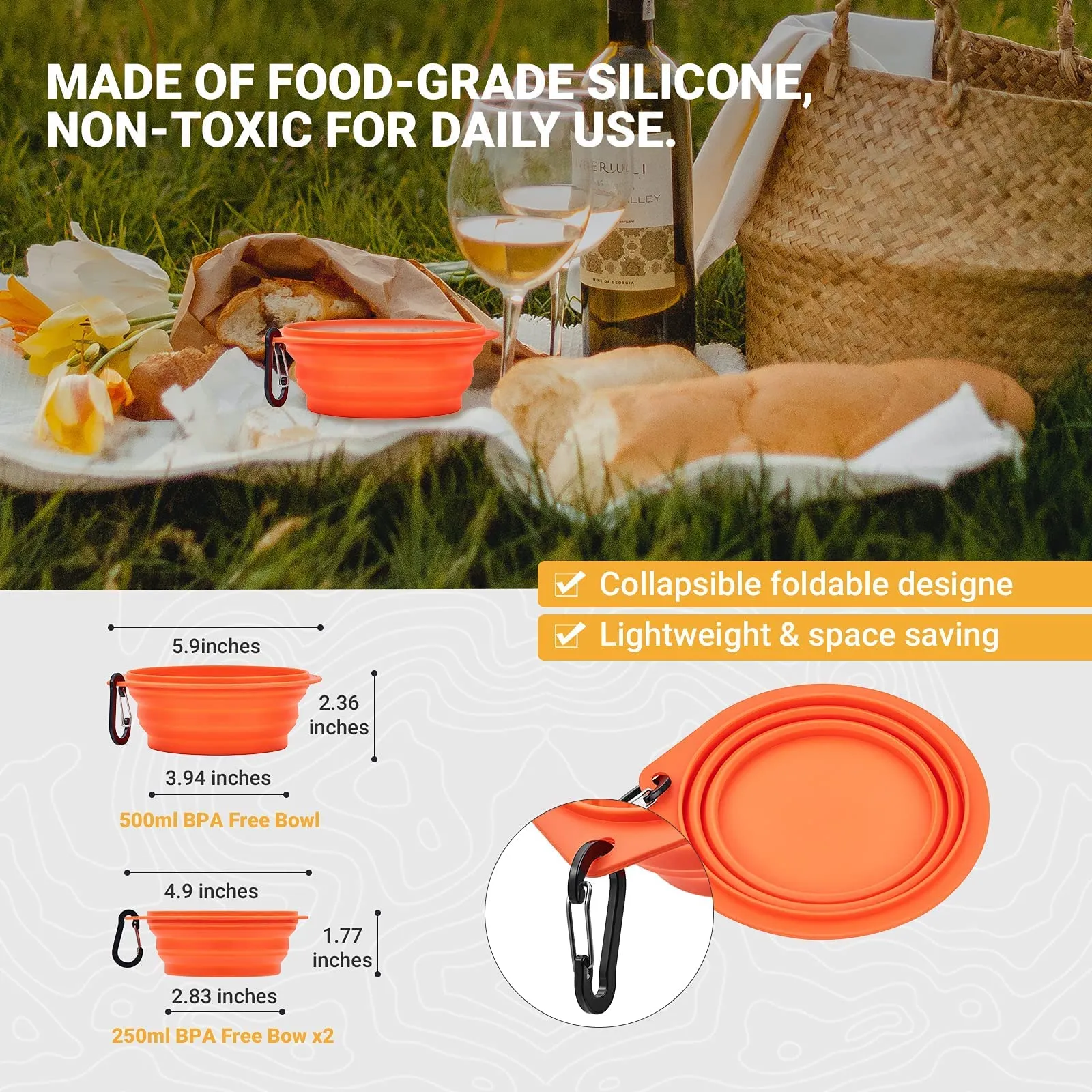 KingCamp Stainless Steel Camping Cookware Mess Kit 25 PCS