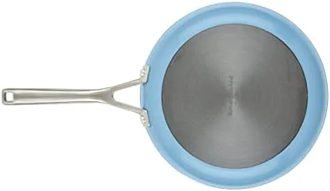 KitchenAid Hard Anodized Ceramic Nonstick Cookware/Pots and Pans Set, 10 Piece - Blue Velvet