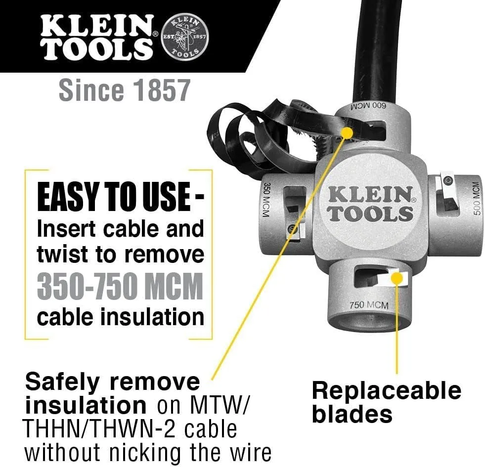 Klein Tools 21050 Large Cable Stripper (750-350 MCM)
