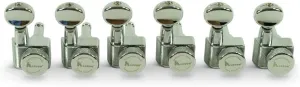 Kluson 6-In-Line Contemporary 2-Pin Tuners For Fender Guitars, CHROME