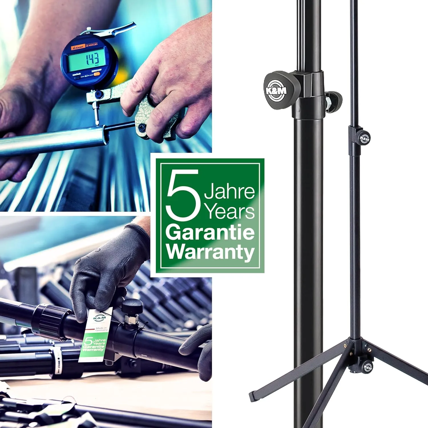 König & Meyer K&M Speaker Topline Black Music Stand (26735)