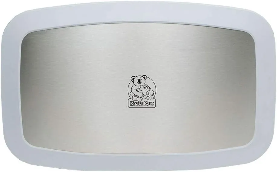 Koala Kare KB200-05SS Horizontal Wall-Mounted Changing Station - Polypropylene, Stainless/White Granite