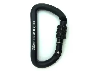 Kong Mini D Screwgate Carabiner Black