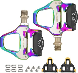 KOOTU KEO Bike Pedals 9/16" Universal Road Bike Pedals Bicycle Platform Pedals Clipless Pedals Suitable for Road Bike Spin Bike MTB Indoor Bike