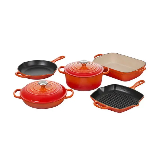 Le Creuset - Signature Enameled Cast Iron 7-Piece Cookware Set