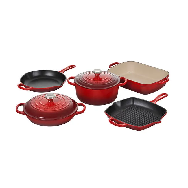 Le Creuset - Signature Enameled Cast Iron 7-Piece Cookware Set