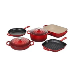 Le Creuset - Signature Enameled Cast Iron 7-Piece Cookware Set