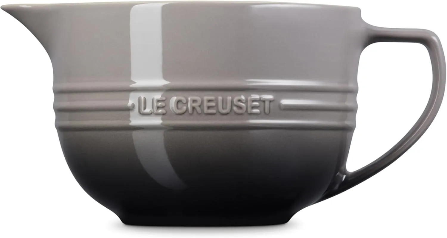 Le Creuset Stoneware Signature Batter Bowl, 3.2qt., Oyster