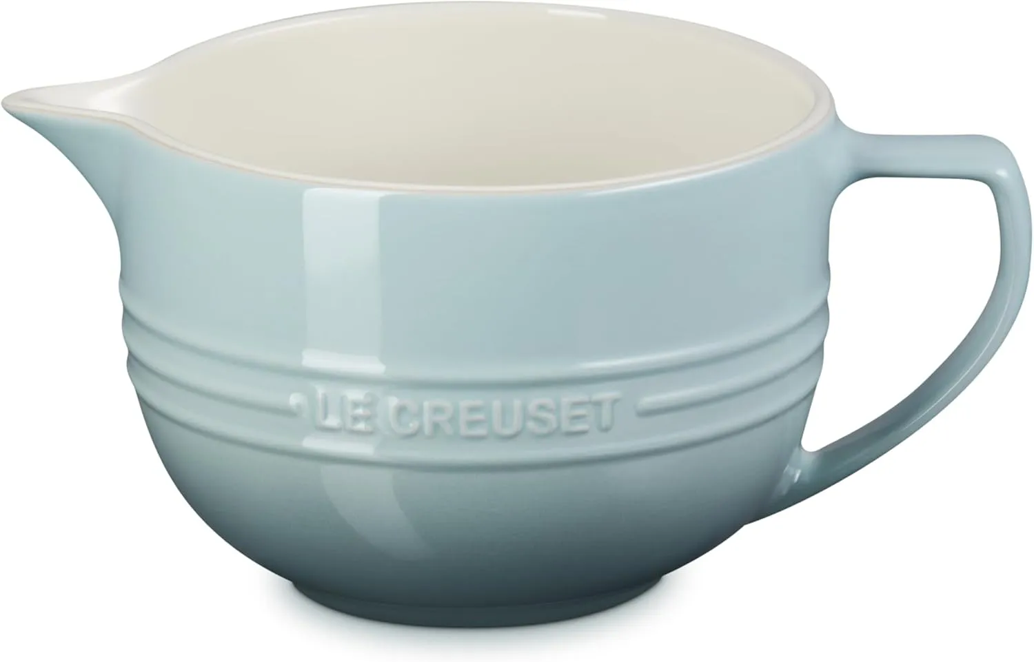 Le Creuset Stoneware Signature Batter Bowl, 3.2qt., Sea Salt