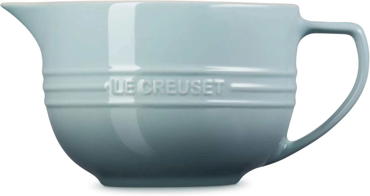 Le Creuset Stoneware Signature Batter Bowl, 3.2qt., Sea Salt