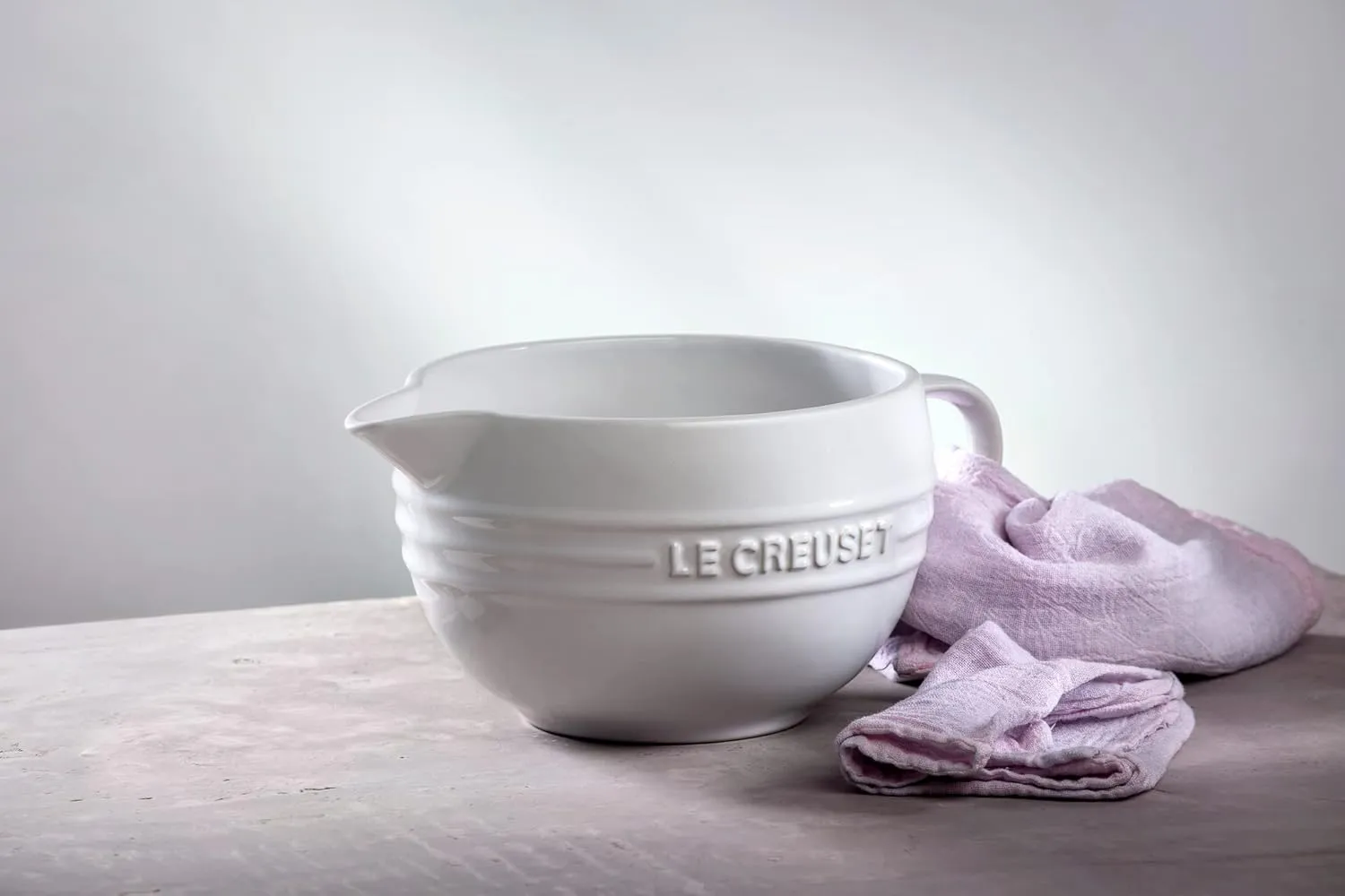 Le Creuset Stoneware Signature Batter Bowl, 3.2qt., Shallot