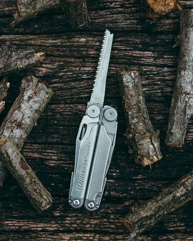 Leatherman 18 Tool Wave Plus Multi-Tool with Nylon Button Sheath
