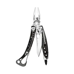 Leatherman Skeletool CX Lightweight Multi- Tool w/Clip 142gm 154CM S/S Blade - Stainless/Black -  Peg