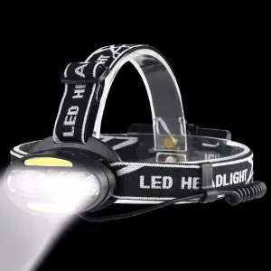 LED Head Torch,Headlamp -Rechargeable Battery， Lightweight, Durable, Waterproof and Dustproof Headlight，Camping and Hiking Gear
