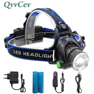 Led Headlamp XM-L L2 2500LM Headlight  T6 2000LM headlamps XM-L Q5 Head Lamp Torch Lantern Flashlight Head  18650 Battery