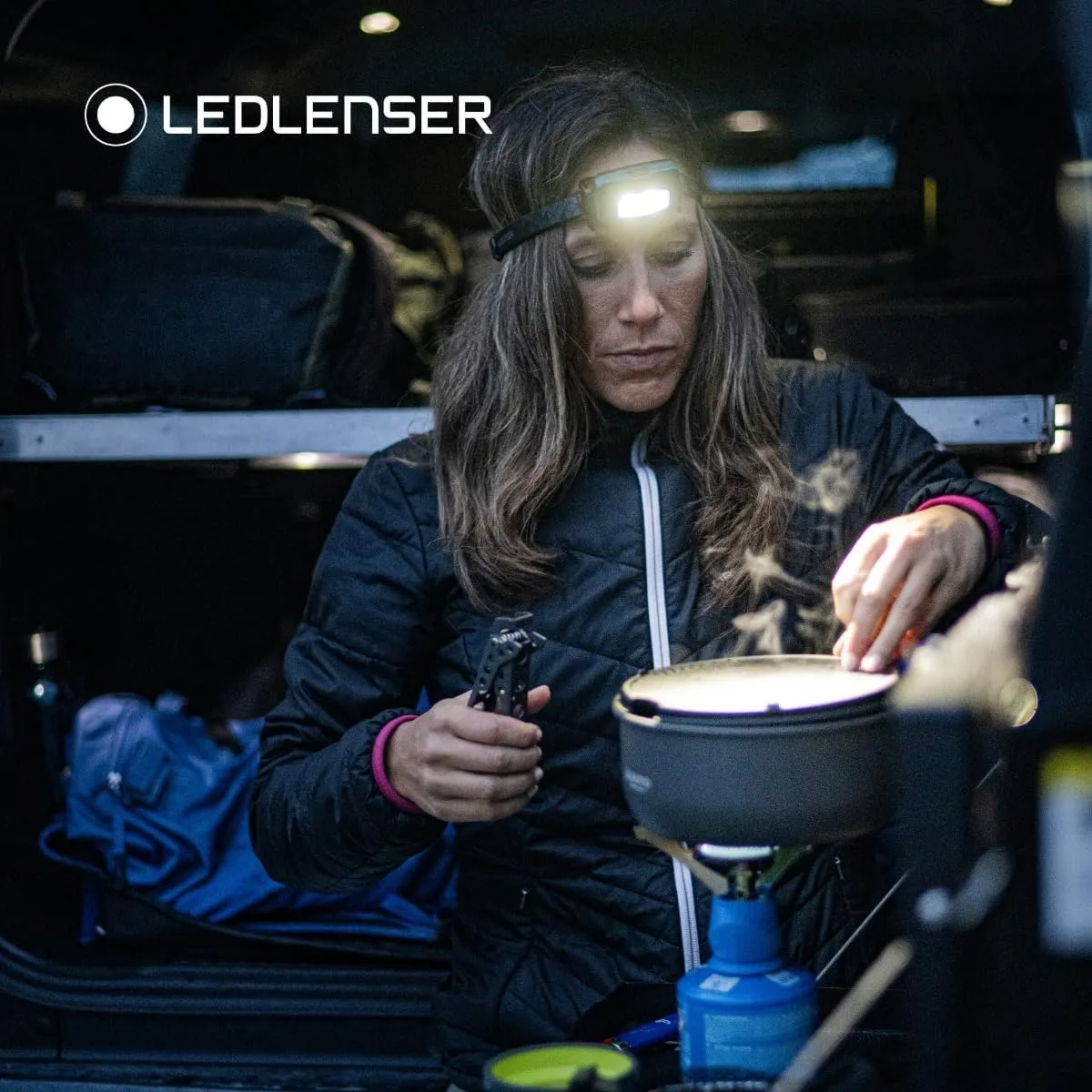 Ledlenser HF4R Core Headlamp LED Rechargeable LED Head Torch 500 Lumen Adventure Headlights Waterproof with Red Light Outdoor Headlamp Headlamp Waterproof Head Torch IP68