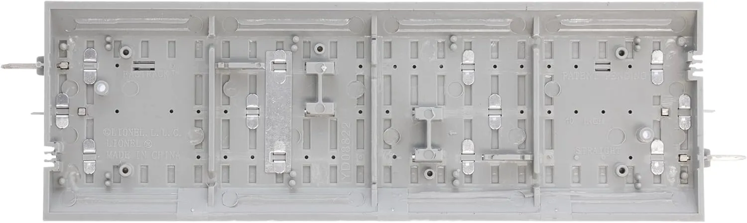 Lionel FasTrack 10” Straight Track, Electric O Gauge, (Pack of 4)