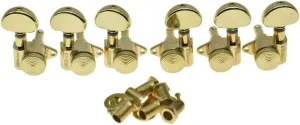Locking Tuners 3x3 ROTO Style Full Size Locking Guitar Tuners Tuning Keys Pegs Guitar Machine Heads for USA Les Paul or Acoustic Guitars Gold