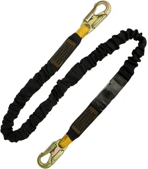 Madaco Roof Construction Fall Protection Heavy Duty Industrial Safety Internal Shock Absorbing 6FT Snap Hook Lanyard ANSI OSHA L-613-16