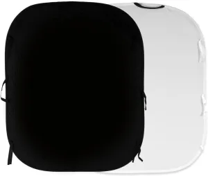 Manfrotto 5x6' Collapsible Reversible Background, Black/White